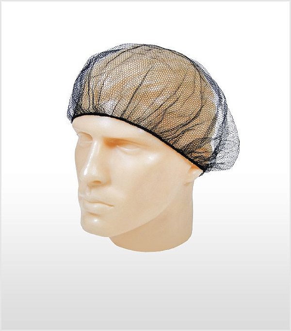 Talge Touca Nylon Redinha Branca/Preta