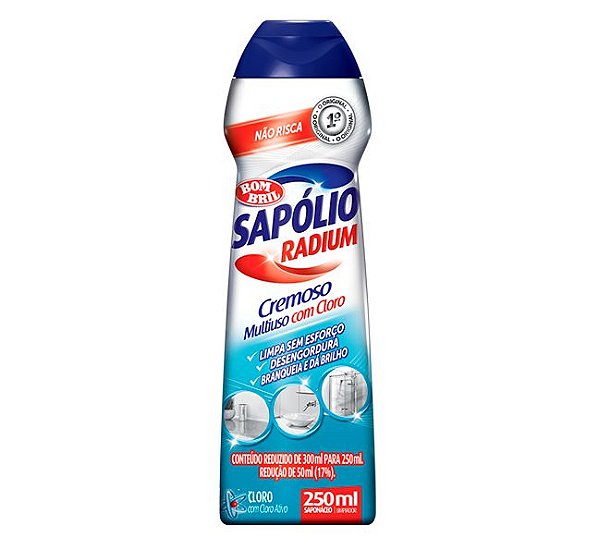 Bombril Sapólio Radium Cremoso c/ Cloro 300 ml