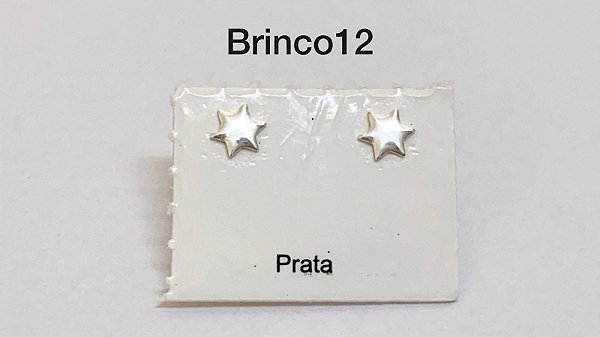 Brinco em praa 925 tarracha banhada a prata