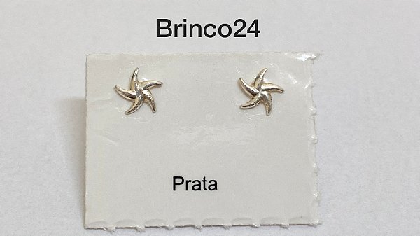 Brinco em prata 925 tarracha banhada a prata