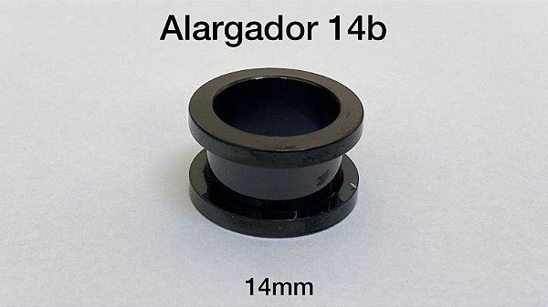 Alargador aço black 14mm