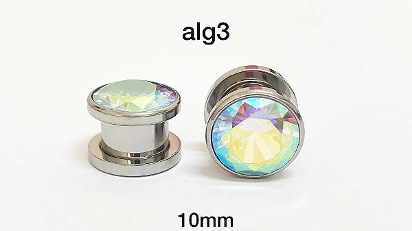 Alargador aço cirurgico 10mm