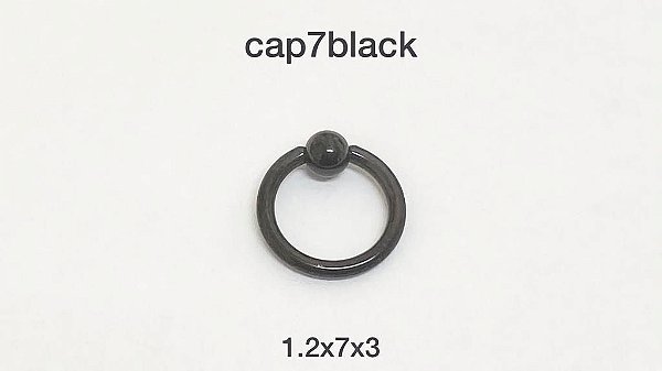 Captive aço black 8mm