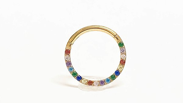 Segmento aço pvd gold colorê 10mm