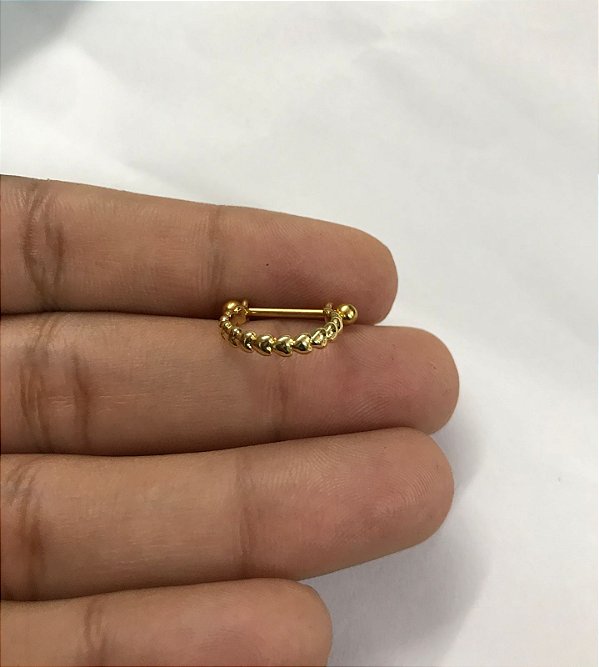 Conch folheado corações