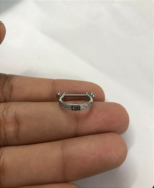 Conch folheado cravejado 12mm