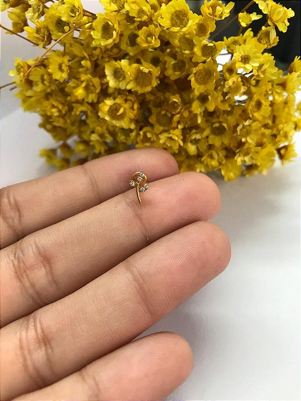 Labret titanio gold 8mm