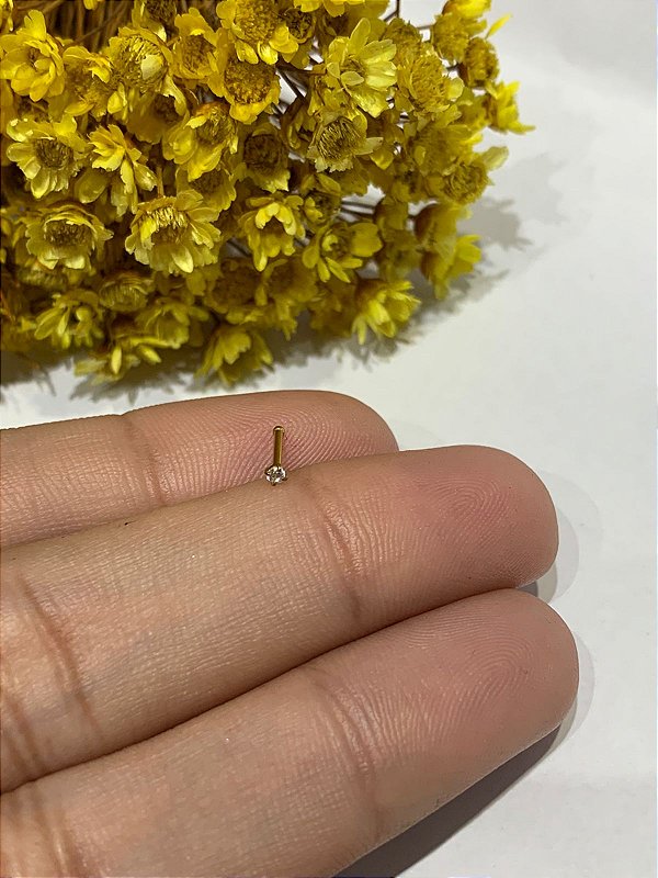 reto para nariz aço pvd pedra 1.50