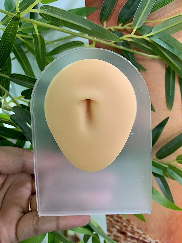 expositor de silicone umbigo
