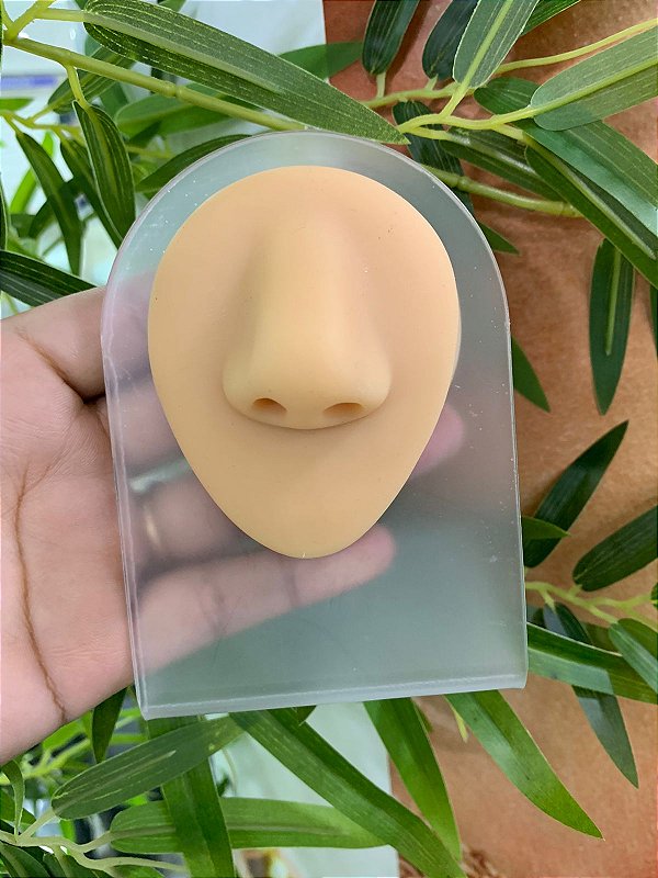 expositor de silicone nariz