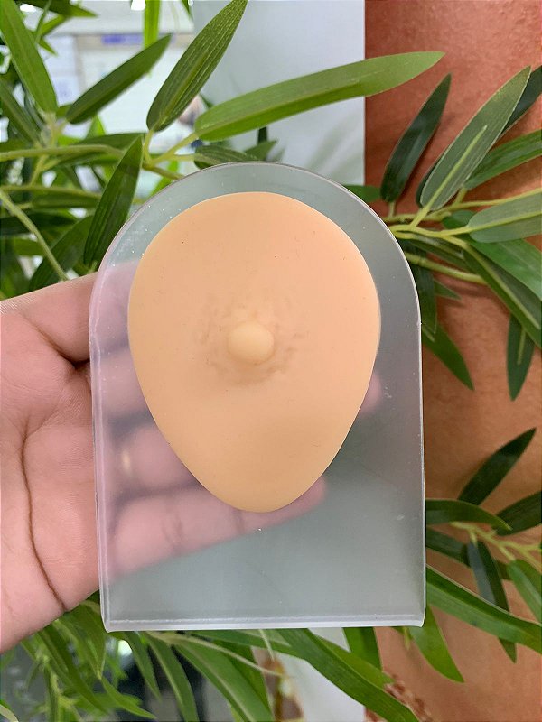 expositor de silicone mamilo
