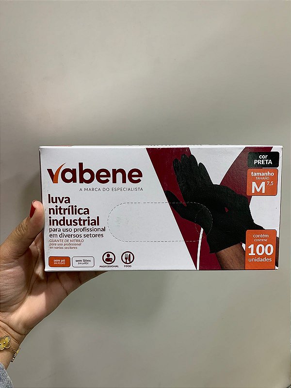 luvas com 100 unidade
