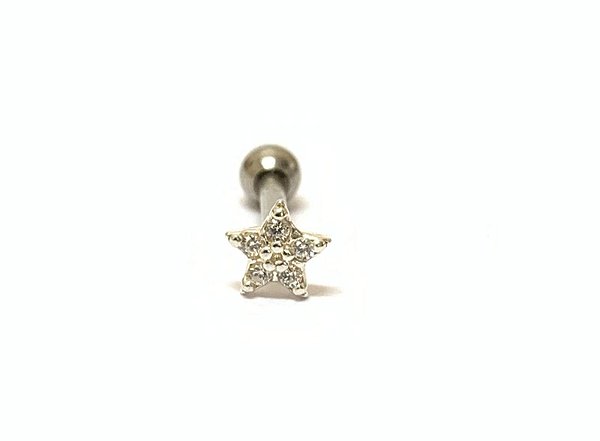 Estrela em prata 925