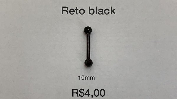 Reto em aço black 10mm