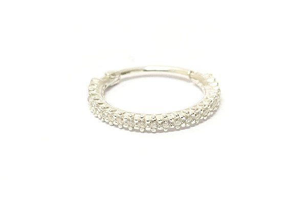 Argola articulada em prata 11mm