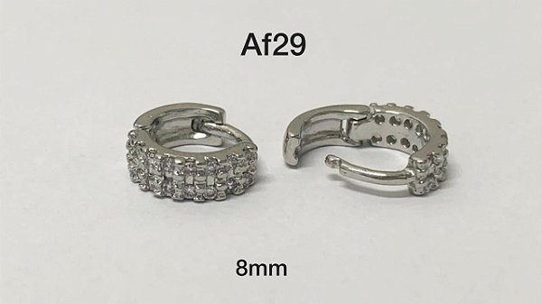 Argola de clicker folheado 8mm