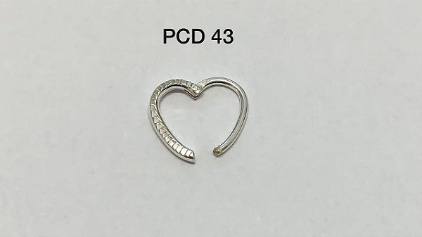 segmento em prata articulado coração