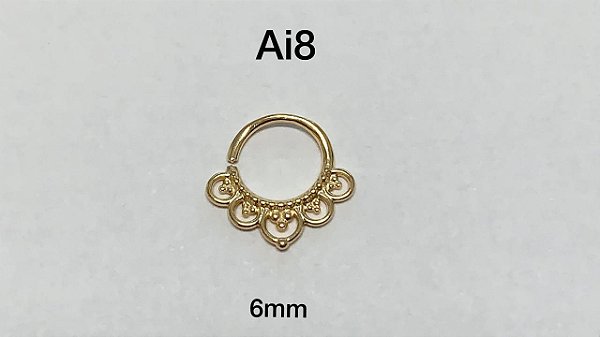 Argola torção folheado dourado 6mm