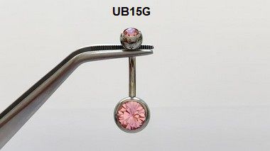 umbigo aço rosa G