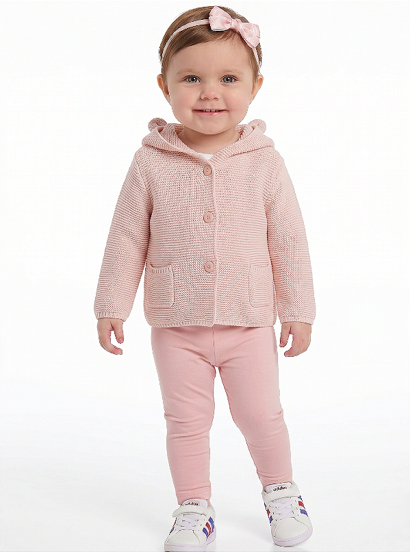 Casaco em tricô urso Baby Gap