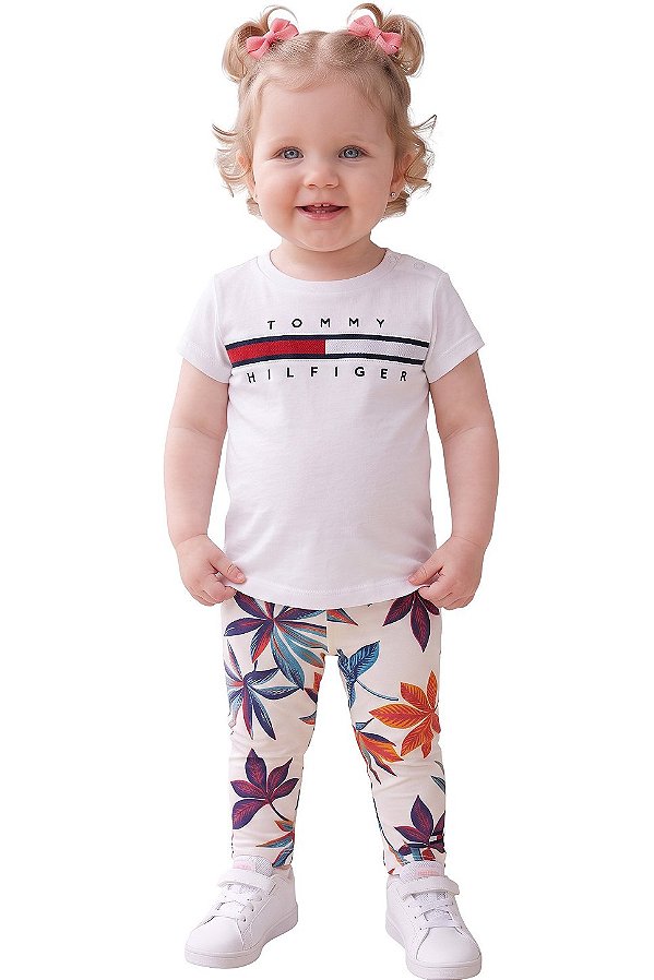 Legging Bebê Tommy Hilfiger Estampada