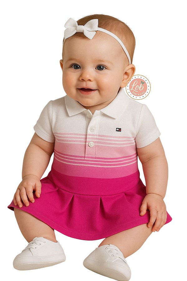 Vestido Bebe Color I Tommy Hilfiger