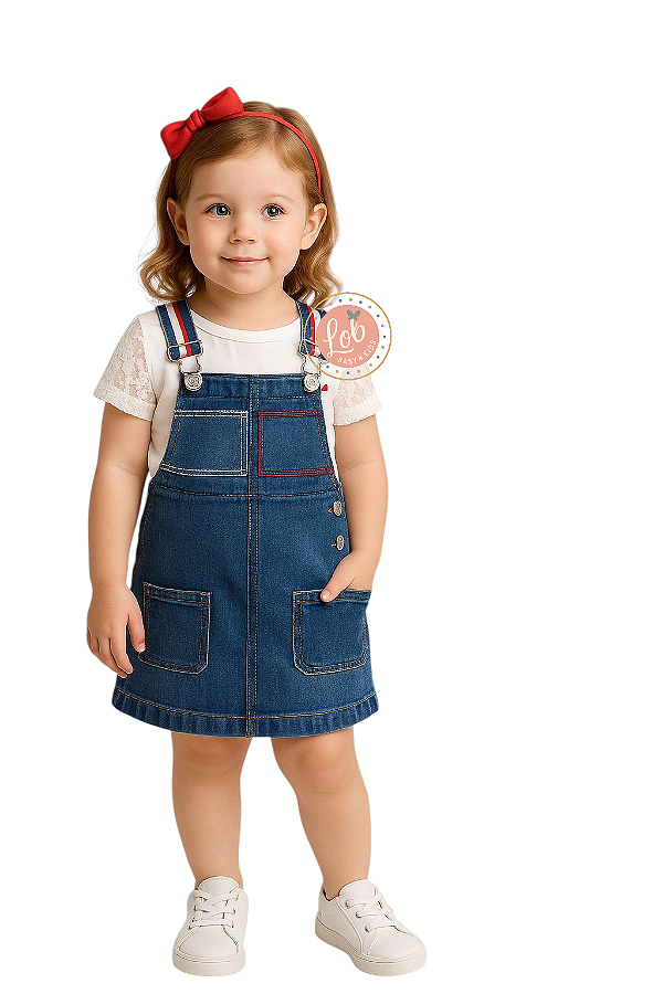 Jardineira Jeans Tommy