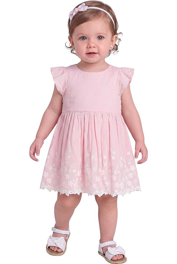 Vestido Bebe Calvin Klein Jeans Rosa