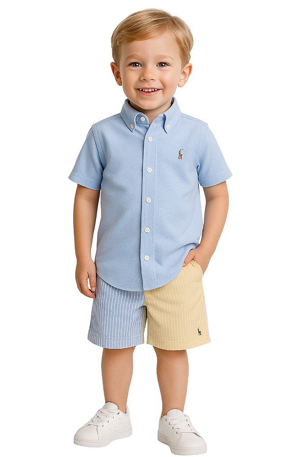 Camisa infantil MC – Polo Ralph Lauren - Piquet
