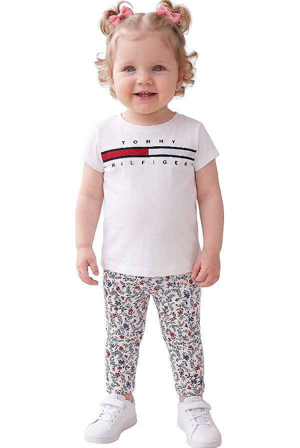 Legging Bebê Tommy Hilfiger Floral