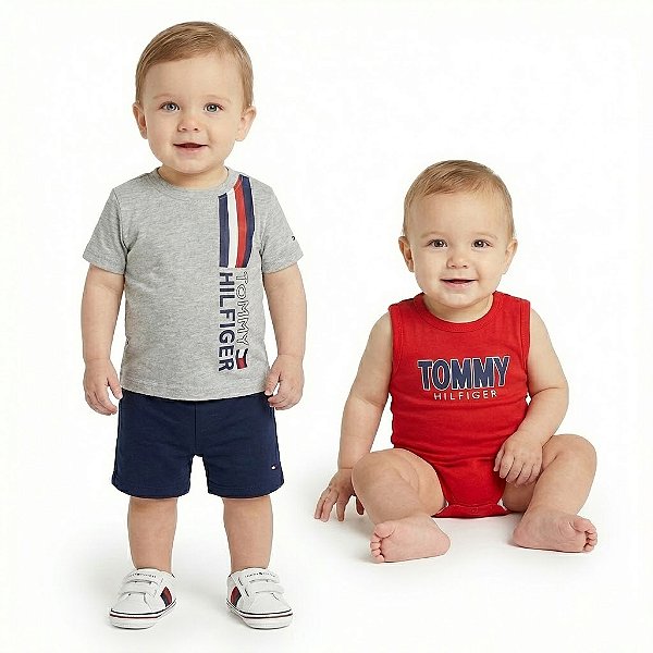 Conjunto 3 peças baby Tommy Hilfiger