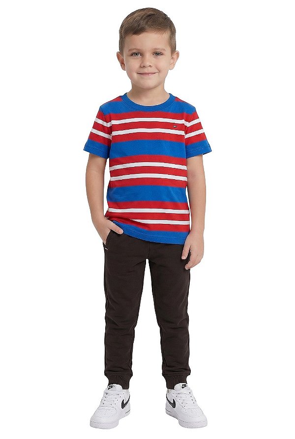 Camiseta Infantil Tommy Hilfiger Listrada