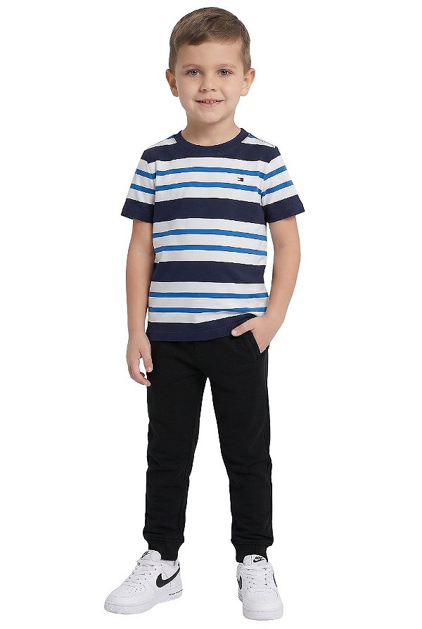 Camiseta Infantil Tommy Hilfiger Listras