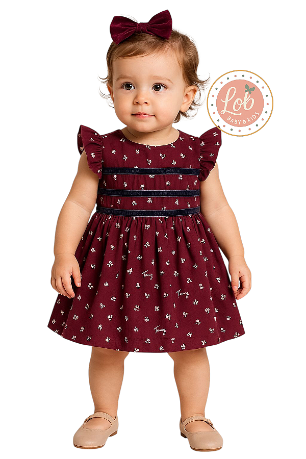 Vestido Baby Floral Tommy Hilfiger