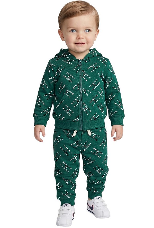 Conjunto Bebê Tommy Hilfiger em Moletinho