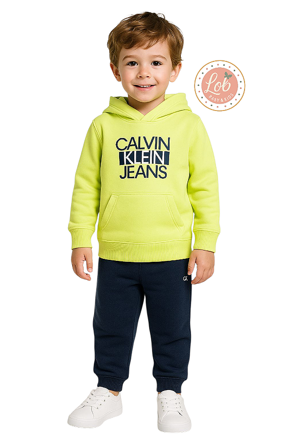 Conjunto em Moletom Kids Calvin Klein