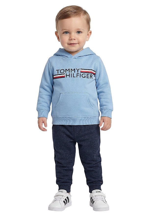 Conjunto em Moletom Baby Tommy Hilfiger