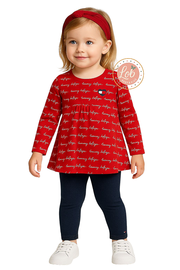 Conjunto Logo Kids Tommy Hilfifer