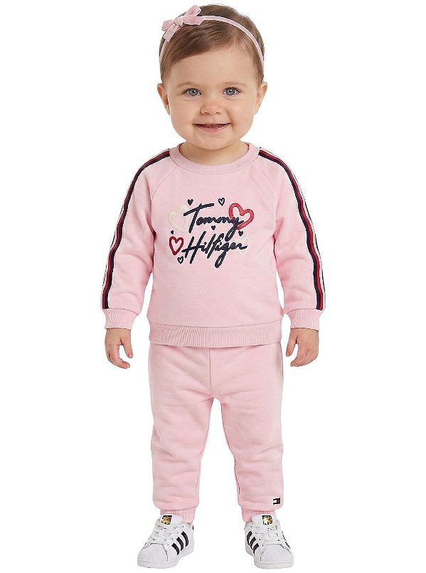 Conjunto em Moletom Baby Tommy Hilfiger