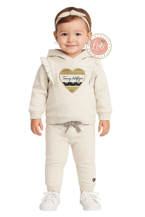 Conjunto em Moletom BabyTommy Hilfiger