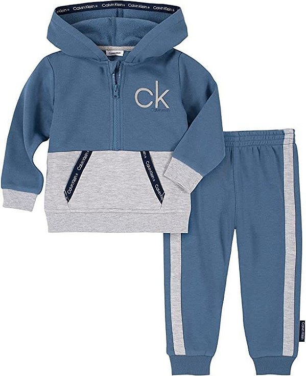 Conjunto em Moletom Baby Calvin Klein