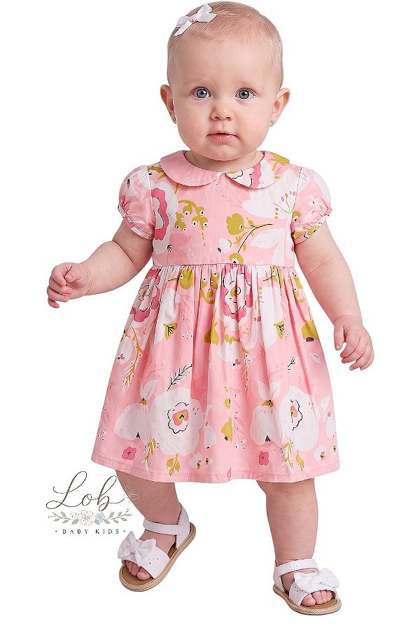 Vestido Bebê Carter’s Little Planet Floral em Algodão Orgânico