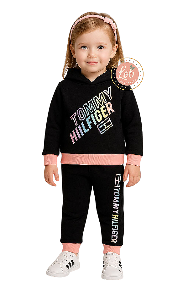 Conjunto em Moletom Kids Tommy Hilfiger