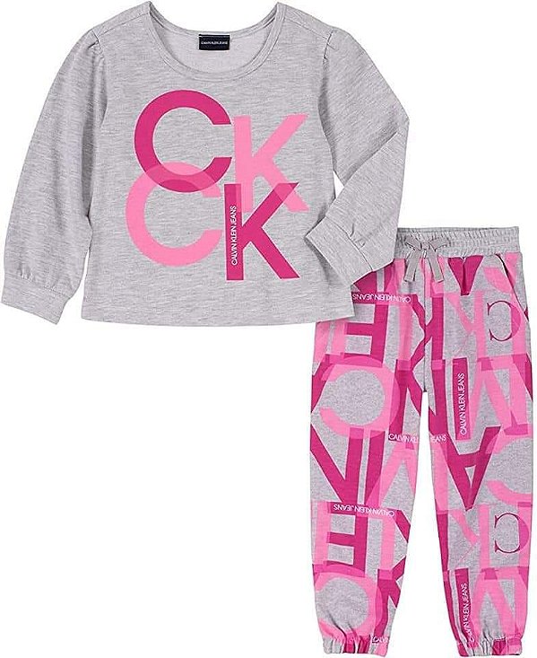 Conjunto em Moletom Kids Calvin Klein - LOB BABY KIDS ARTIGOS INFANTIS