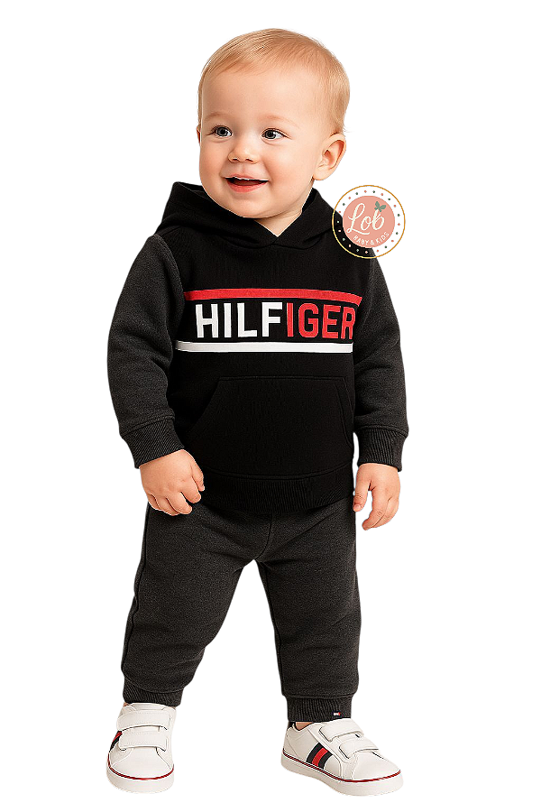 Conjunto em Moletom Baby Tommy Hilfiger