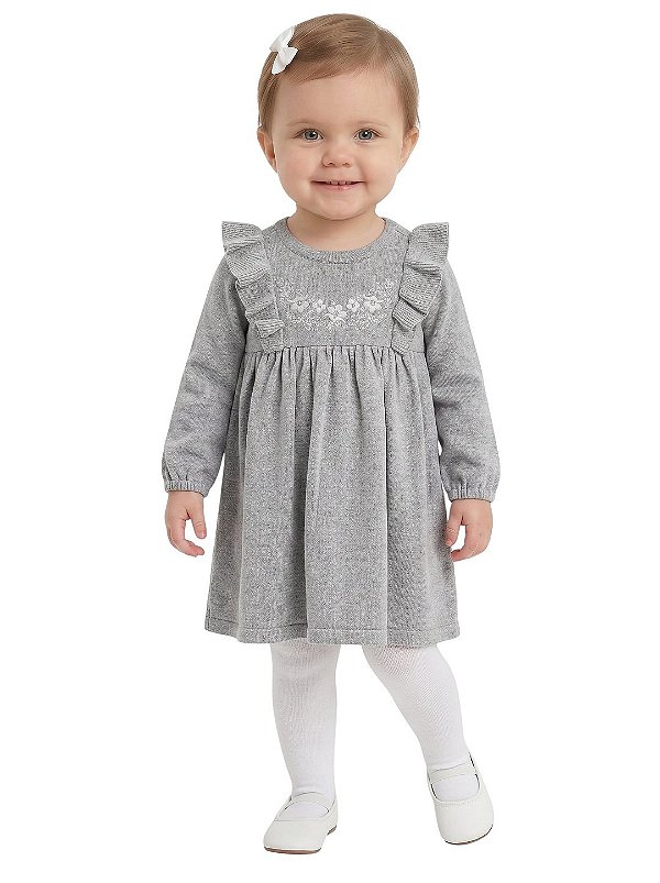 Vestido e Meia-Calça Bordados Carters