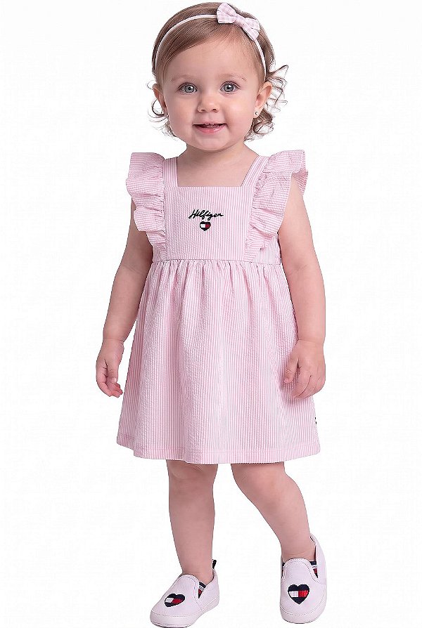 Vestido Infantil Tommy Hilfiger Rosa bebe