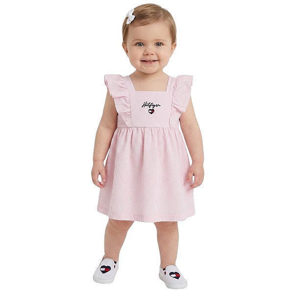 Vestido Infantil Tommy Hilfiger Rosa bebe