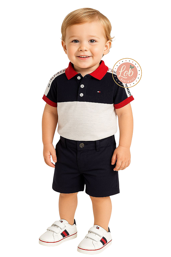 Conjunto Baby Polo Tommy Hilfiger