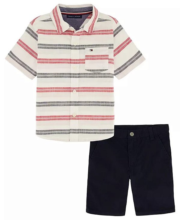 Conjunto Kids c/ Camisa Tommy Hilfiger